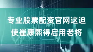专业股票配资官网这迫使崔康熙得启用老将